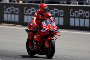 Marc Marquez in sella alla Ducati MotoGP
