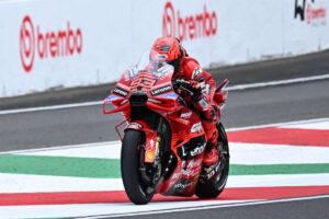Marquez sulla Ducati in pista