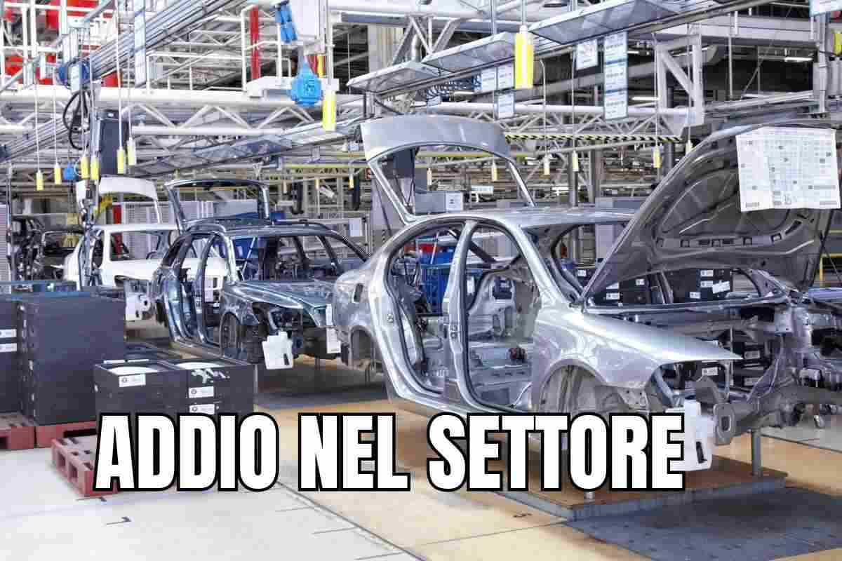 addio nel settore fabbrica