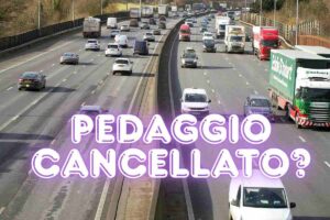 Autostrada novità A24 calo pedaggio gratis