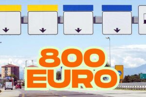 Autostrada tassa 800 euro