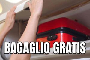 bagaglio gratis aereo
