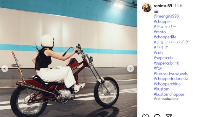 Moto RoninSu Honda Cub Cina novità