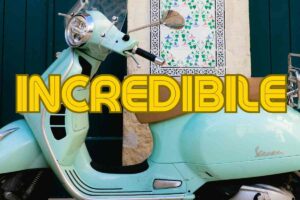 Vespa Schachermayr Stuntman occhi bendati