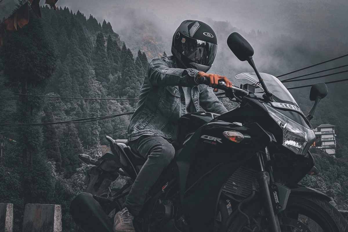 La Honda CBR in strada