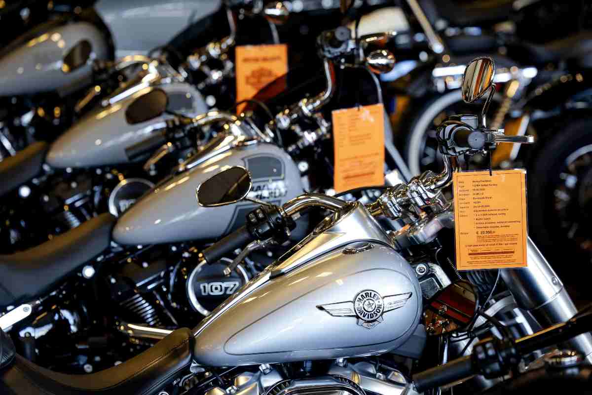 Una serie di Harley-Davidson