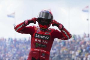 Marquez esultante ad Assen