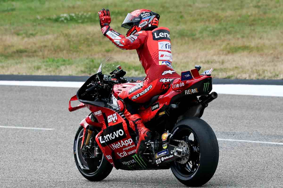 Marquez in sella alla sua Ducati