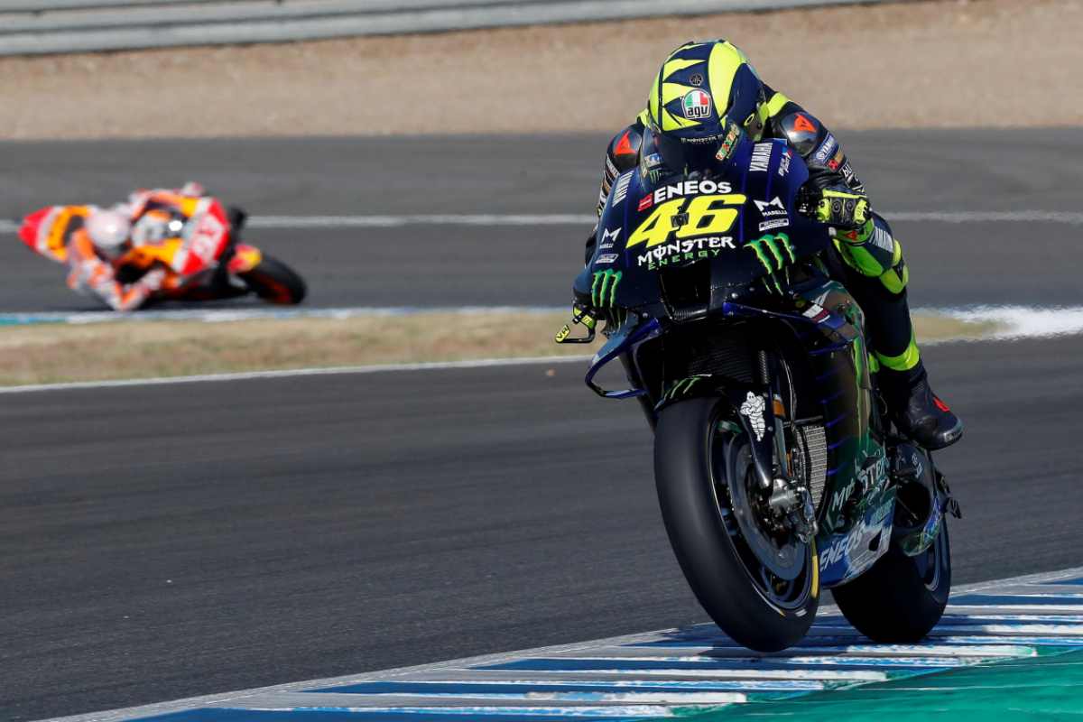 Valentino Rossi con la Yamaha