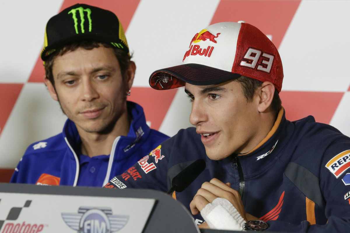 Valentino Rossi e Marc Marquez lo spagnolo ammette una cosa sorprendente