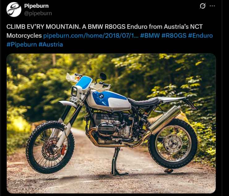 BMW R 80 GS moto anni 80