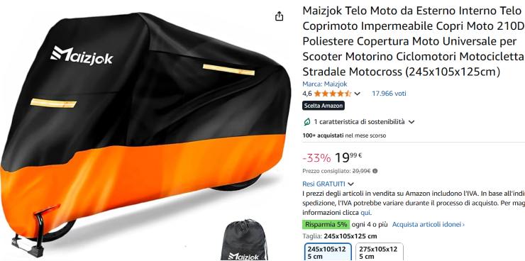 Moto telo Maizjok 25 euro