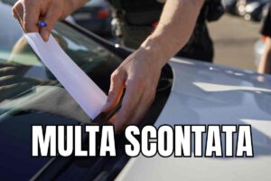 multa scontata la paghi la metà