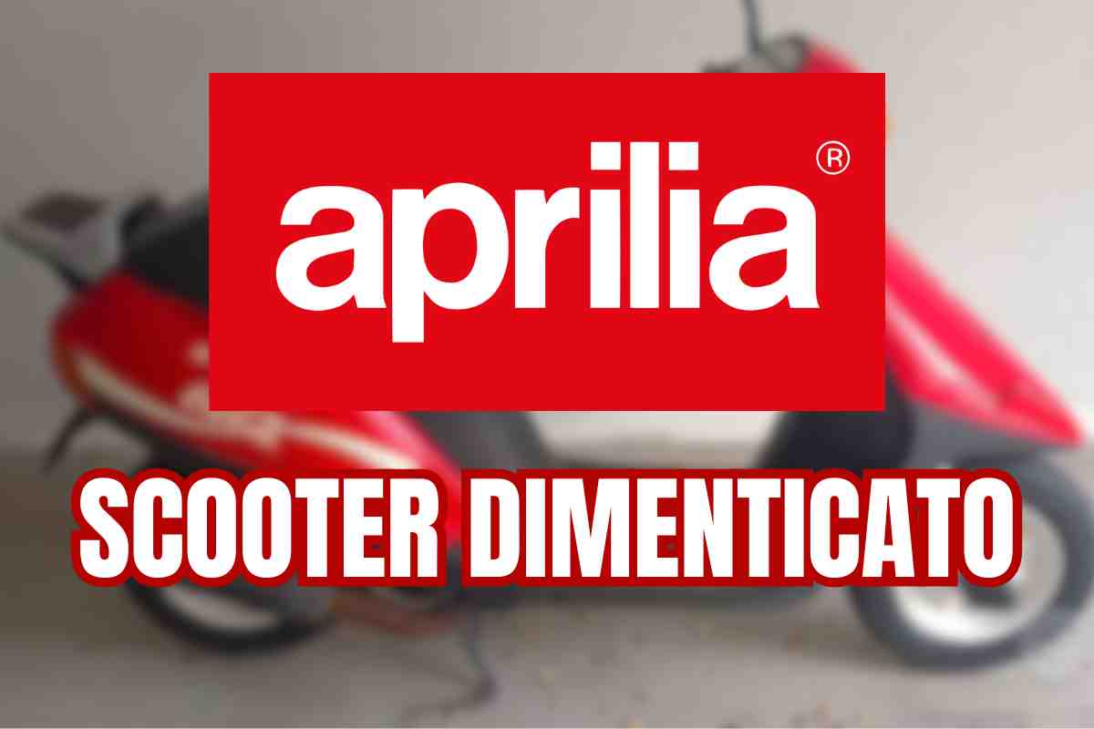 Aprilia scooter dimenticato