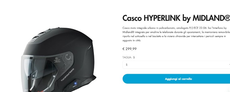 Tucano Urbano Hyperlink Midland casco Italia