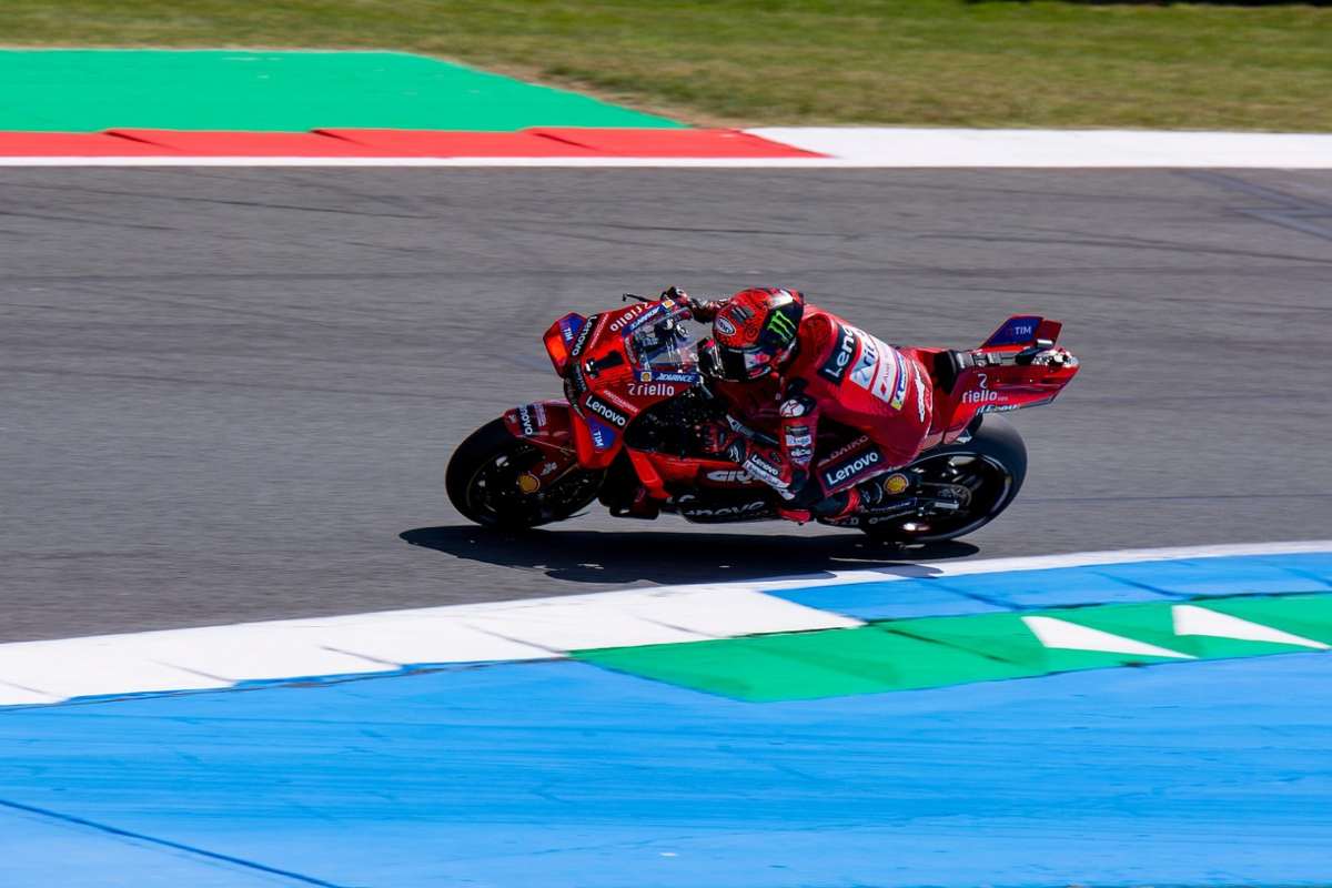 La Ducati MotoGP in pista
