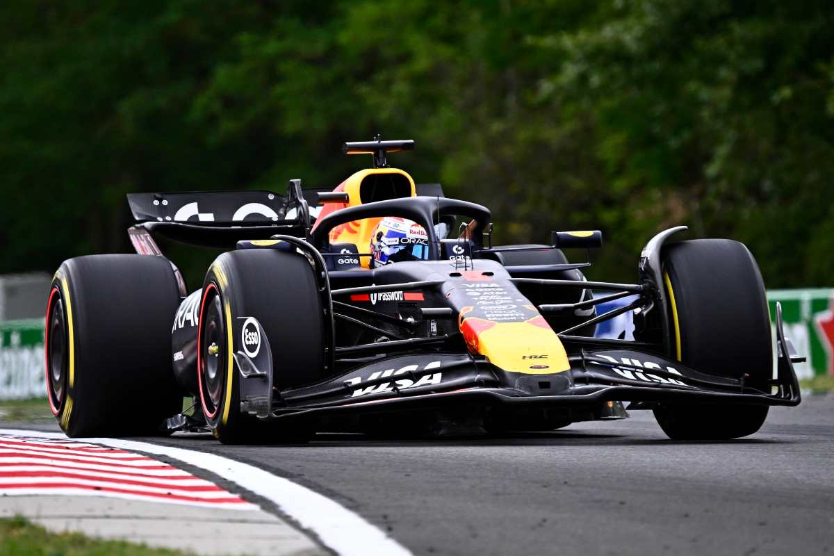 Max Verstappen al volante della Red Bull