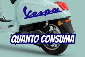 Vespa elettrica, i consumi