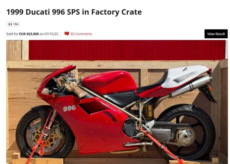 Ducati 996 SPS asta moto