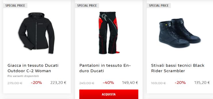 Ducati accessori novità moto