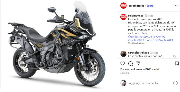 Kawasaki Z900 Zontes 703T novità