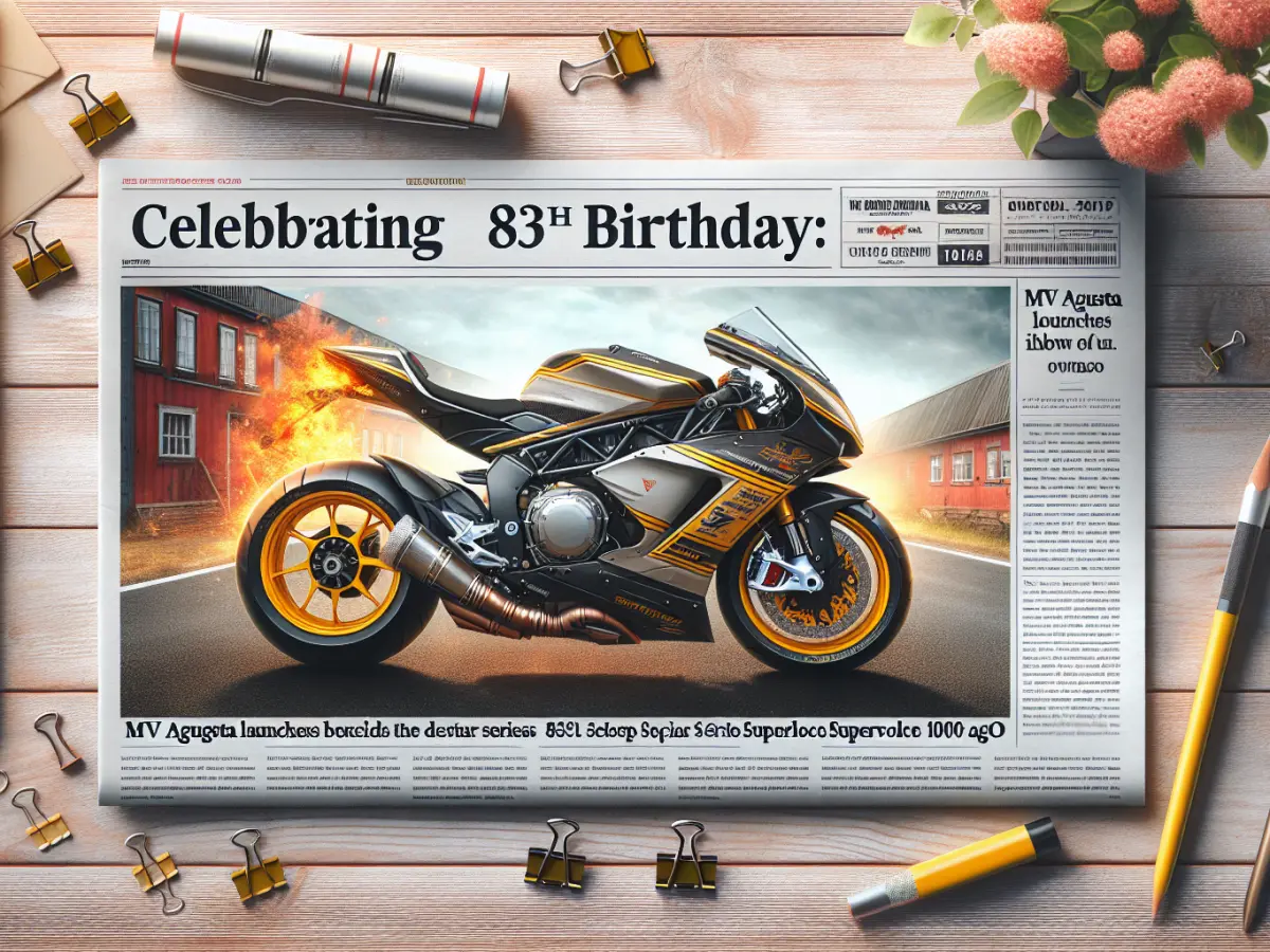 Celebrazione dei 83 Anni di Giacomo Agostini: MV Agusta Lancia la Serie Speciale Superveloce 1000 Ago